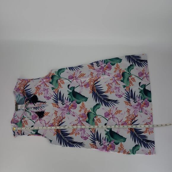 Tommy Bahama Orchid Canopy Swim Mini Dress w Pockets Tropical Print- Size M -GUC - Picture 10 of 14